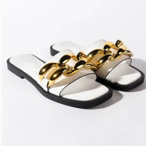 Azalea Wang Parker-White Sandal, 8, NIB - Picture 8 of 8